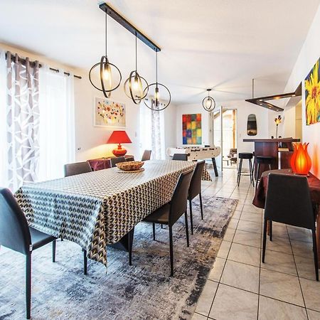 La Coquette ! Maison Au Coeur De La Bresse Avec Veranda Barbecue Garage Baby-Foot Et Barre De Son Eksteriør billede