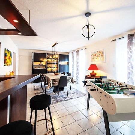 La Coquette ! Maison Au Coeur De La Bresse Avec Veranda Barbecue Garage Baby-Foot Et Barre De Son Eksteriør billede