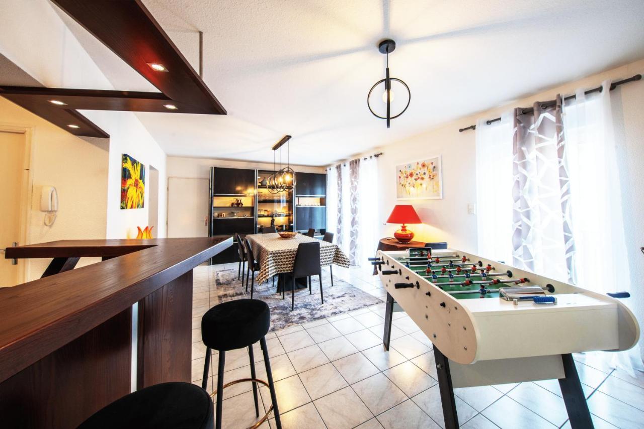 La Coquette ! Maison Au Coeur De La Bresse Avec Veranda Barbecue Garage Baby-Foot Et Barre De Son Eksteriør billede